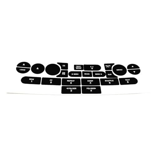 AtticZone Radio Button Stickers Repair Kit Decals Compatible with Mustang 2005-2009 - Image 2