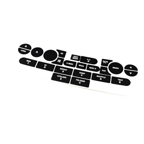 AtticZone Radio Button Stickers Repair Kit Decals Compatible with Mustang 2005-2009 - Image 4