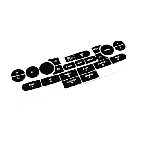 AtticZone Radio Button Stickers Repair Kit Decals Compatible with Mustang 2005-2009 - Image 3