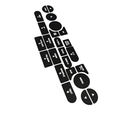AtticZone Radio Button Stickers Repair Kit Decals Compatible with Mustang 2005-2009 - Image 5