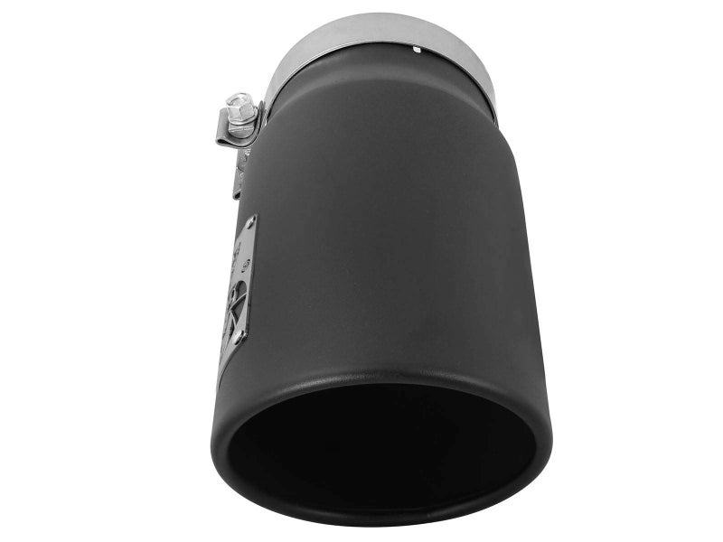 aFe Power 49T50601-B12 5" Inlet x 6" Outlet x 12" Length Black Stainless Steel Bolt-On Diesel Exhaust Tip - Image 3