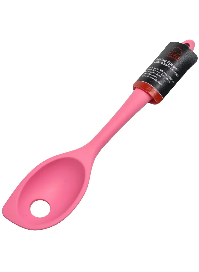 Chef Craft Premium Dishwasher Safe Silicone Mixing Spoon Pink 11inch 13731