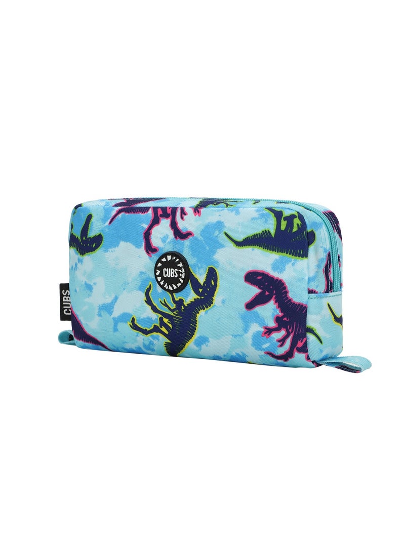 CUBS Dinosaur Print Waterproof pencil case pouch with zip closure - Image 2