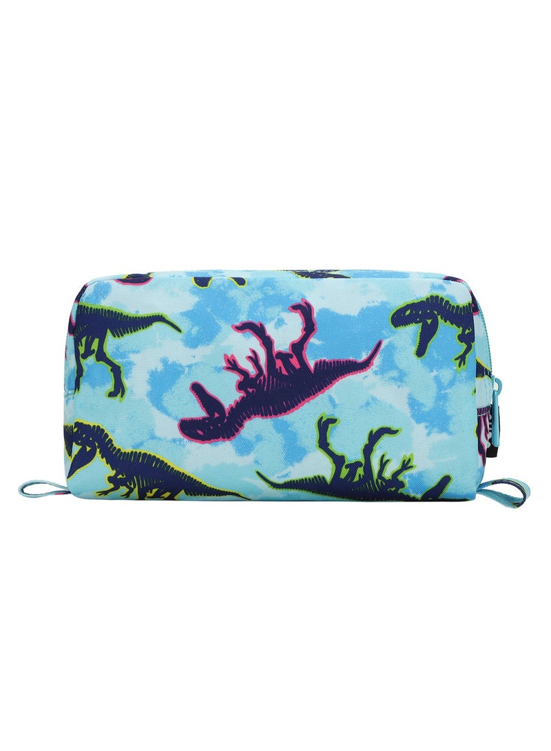 CUBS Dinosaur Print Waterproof pencil case pouch with zip closure - Image 3