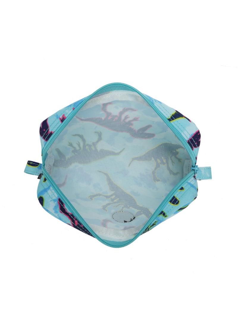 CUBS Dinosaur Print Waterproof pencil case pouch with zip closure - Image 4