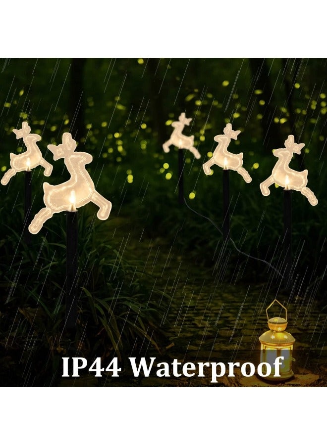 GGEROU Christmas Decoration Stake Lights Outdoor, Waterproof Garden Lights with 2-Lighting Modes, Solar Lights - Image 5