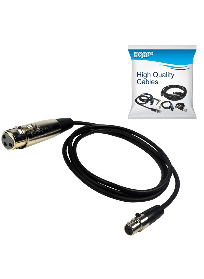 HQRP HQRP 4-Pin Mini Connector (TA4F) to XLR(F) Connector Microphone Adapter Cable Replacement for Shure WA310 Compatible with Shure PGX-D, GLX-D, QLX-D, ULX-D Digital Wireless Systems  - Image 1