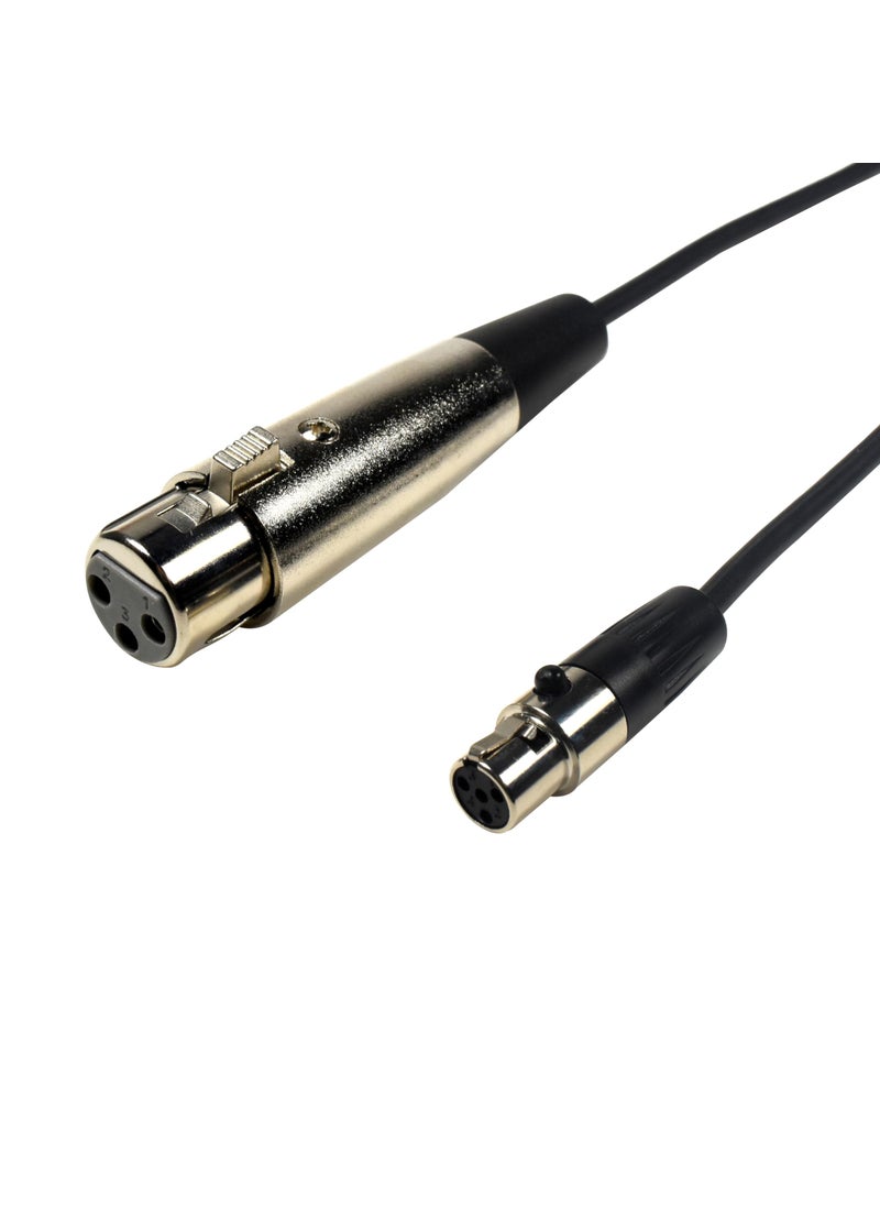 HQRP HQRP 4-Pin Mini Connector (TA4F) to XLR(F) Connector Microphone Adapter Cable Replacement for Shure WA310 Compatible with Shure PGX-D, GLX-D, QLX-D, ULX-D Digital Wireless Systems  - Image 2