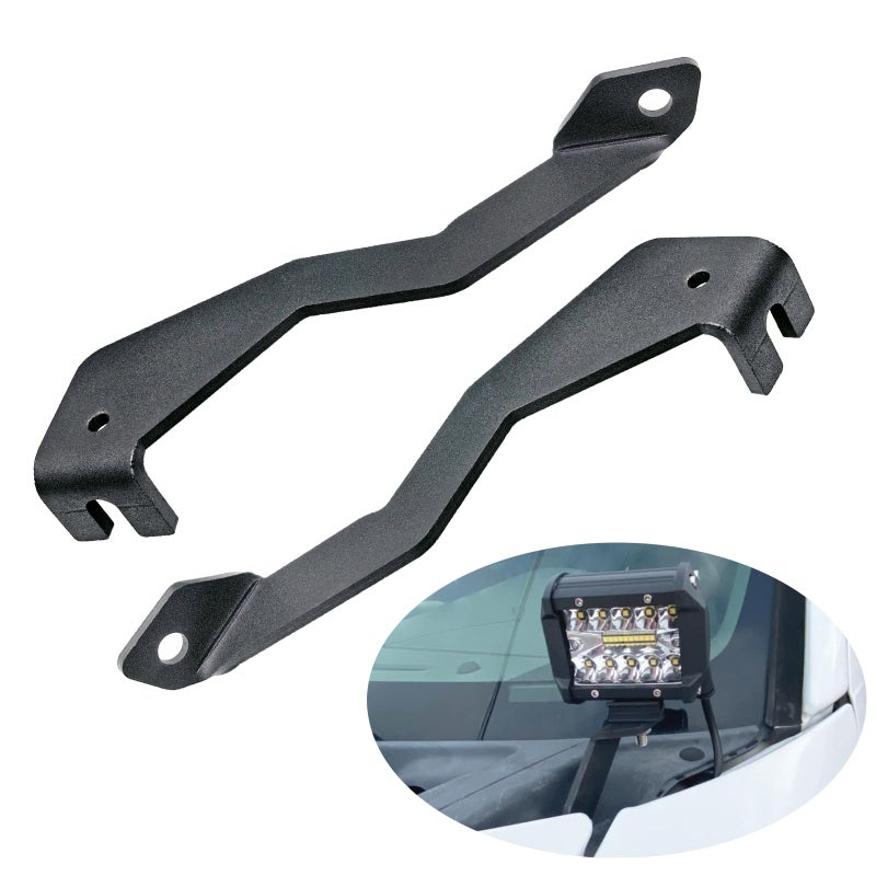 DarSeity Low Profile Mount Hood Hinges Ditch Light Brackets for Ford F150 20042014 SVT Raptor1st Gen for Auxiliary OffRoad Lighting for Ford F150 0414