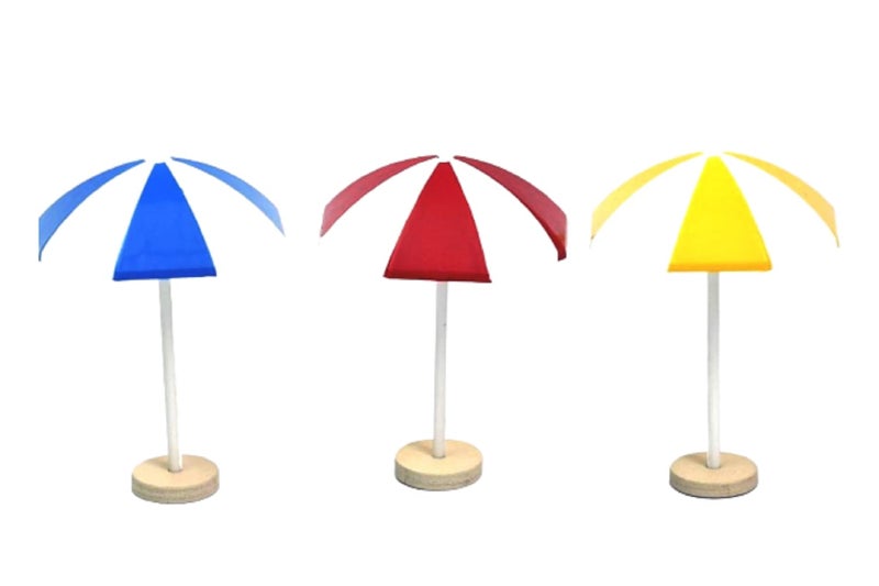 BHOOLU&GOOLU Cute Miniature Colorful Umbrella - 3 Pcs Set (Hight : 5 CM) - Image 1