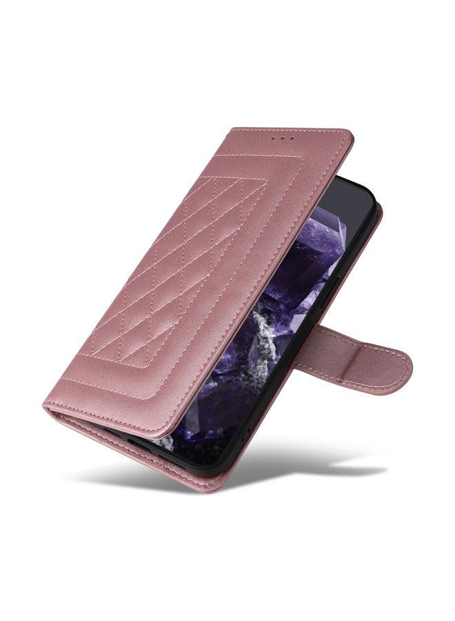 The Bros Phone Case For Google Pixel 9 Diamond Lattice Leather Flip Phone Phone Case - Image 5