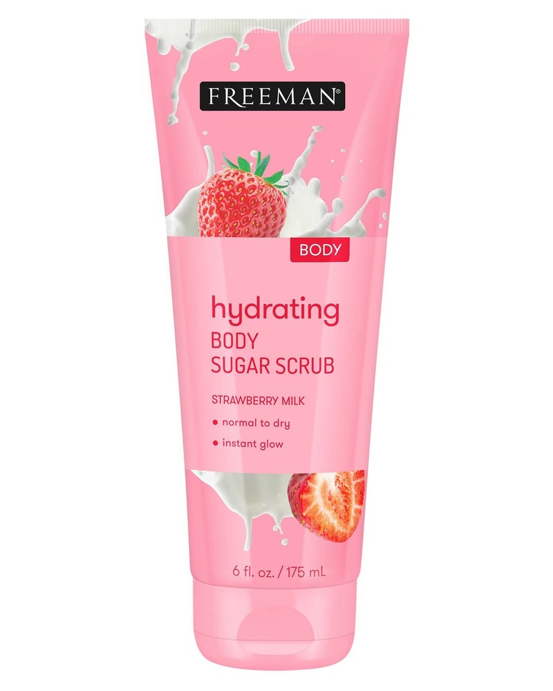 Freeman Hydrating Milk Body Sugar Scrub by Freeman for Women - 6 oz Scrub - Image 1