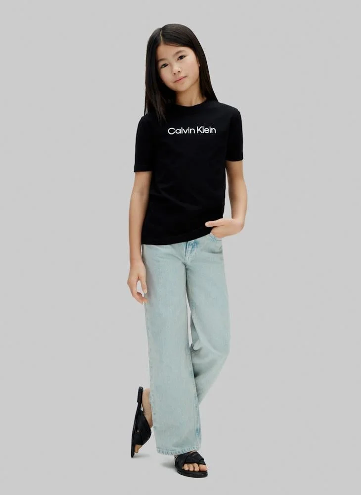 Calvin Klein Jeans  Youth Instant Logo Short Sleeve T-Shirt for Men | Best Price UAE