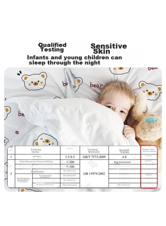 MIIOW Miiow Disposable Four-piece Set, Soft Cotton Feel, Thickened, Hygienic, Sterile, No-wash, For Travel, Business Trips, Hotel, Bedding, Duvet Cover, Pillowcases - Image 2