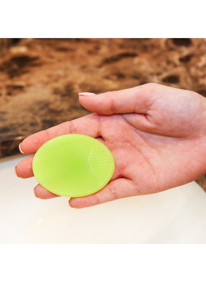 Lil' Scrubbies Facial Cleansing Brush And Deep Pore Cleanser For All Skin Types Pink/Lime 2 Count (Pack Of 1)