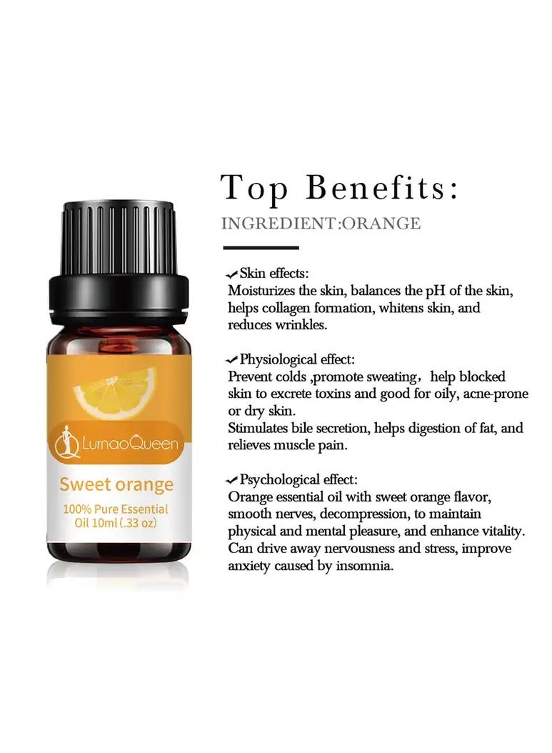 LurnaoQueen Pure Sweet Orange Essential Oil 10 ML  - Image 3