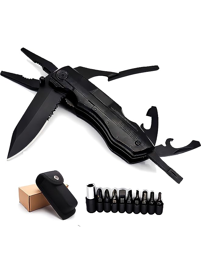 Nyganmelloz Pocket Multi-tools with Saw, Plier, Screwdriver, Bottle Opener, Best Gift And Perfect Tool for Men & Women for Outdoor, Tactical, Survival,Camping,Emergency tools  - Image 1