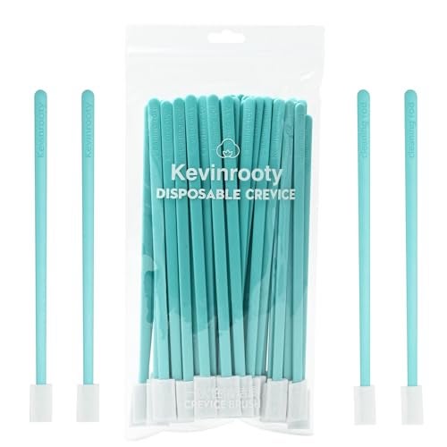Kevinrooty 50PCS Disposable Crevice Cleaning Brush Kit, Disposable Toilet Brush, Window Sill, Keyboard, Car AC Cleaner (Blue) - Image 1