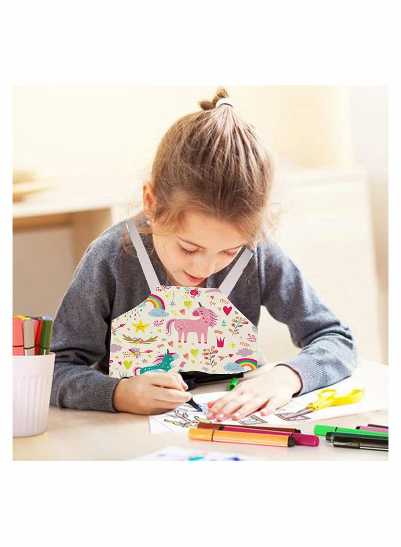 كاست ويف الأطفال مآزر مآزر الشيف الخبز مآزر يونيكورن نمط الكرتون kastwave الفتيان والفتيات مآزر الطبخ الخبز فن الرسم البستنة المطبخ - Image 5