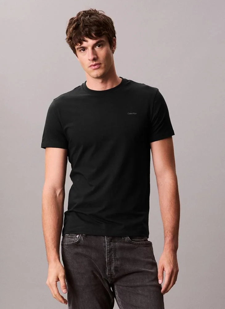 CALVIN KLEIN Slim Stripe Short Sleeve T-Shirt