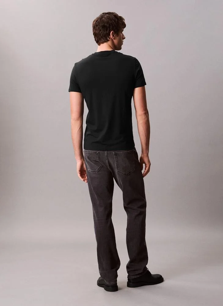 CALVIN KLEIN Slim Stripe Short Sleeve T-Shirt