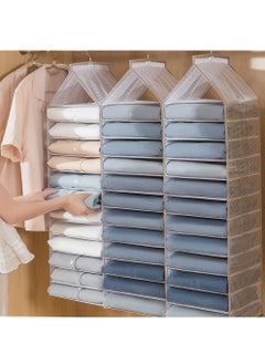 Y&D Hanging Closet Organizer, 12 Shelves Shelf, Space Saver, Wardrobe Storage with Sturdy Hooks for Storage, Foldable Organizing Bedroom  - Image 2