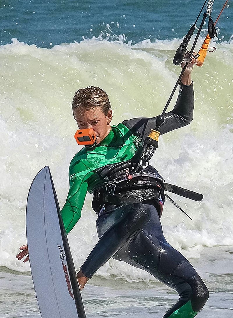 حافظة هيرو 10 9 العائمة باللون البرتقالي النابض بالحياة مع مسمار طويل لتعزيز الطفو - Image 4