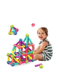 MUMS PLANET Magnetic Kids Toys Sticks Balls and Rods Set, Building Blocks and Sticks Educational Stacking Toys for Kids Boys Girls 36 Pieces, Educational Montessori Toys For Kids , valuable Gift For Kids  - Image 2