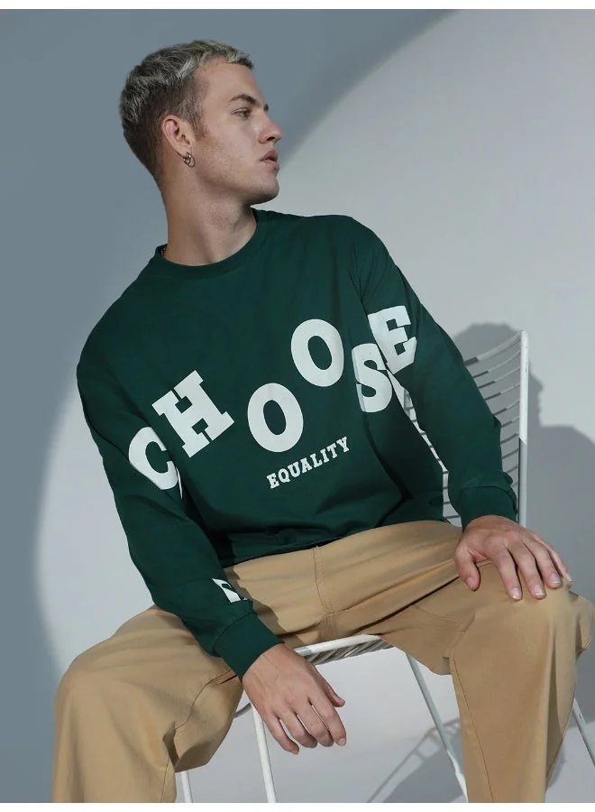 Hubberholme Men Forest Green T-Shirts - Casual and Versatile for Everyday Use