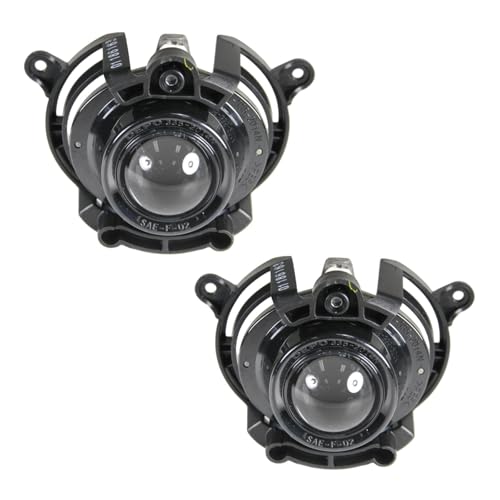 TRQ Fog Light Set Driver Passenger Side Compatible with 20132016 Buick Encore 20102013 LaCrosse 20082015 Cadillac CTS 2009 XLR 20082012 Chevrolet Malibu 20072009 Saturn Aura GM2590106 - Image 1