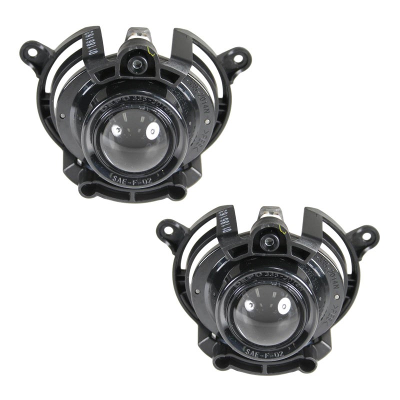 TRQ Fog Light Set Driver Passenger Side Compatible with 20132016 Buick Encore 20102013 LaCrosse 20082015 Cadillac CTS 2009 XLR 20082012 Chevrolet Malibu 20072009 Saturn Aura GM2590106 - Image 2