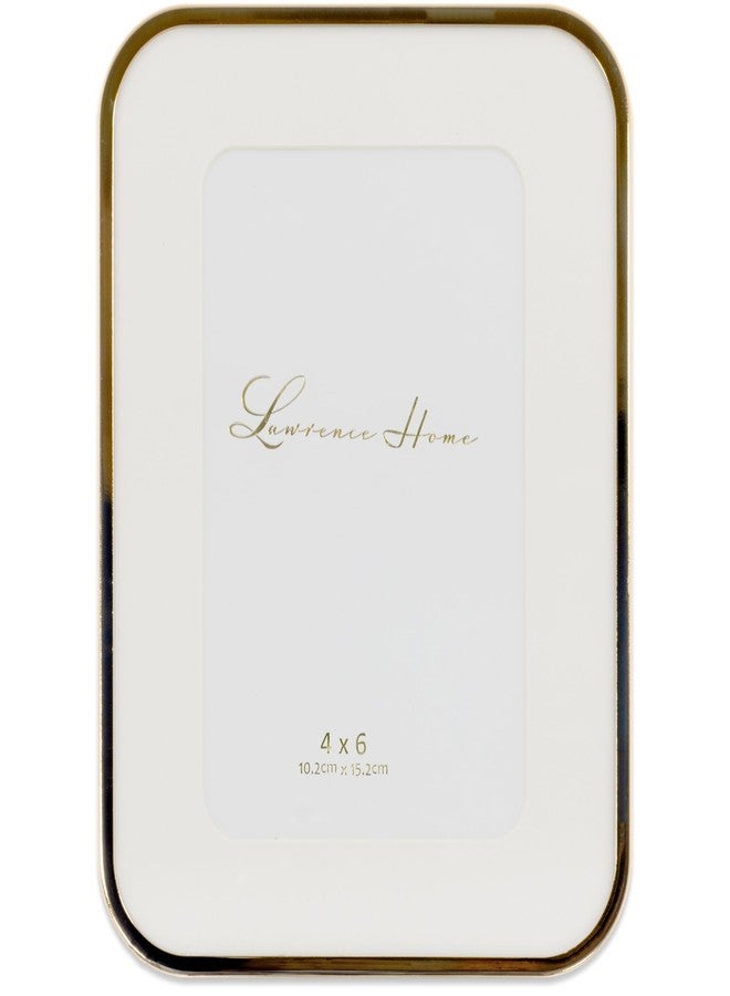 Lawrence Frames Matted Metal Frame, Embrace, Gold, 4x6 - Image 2