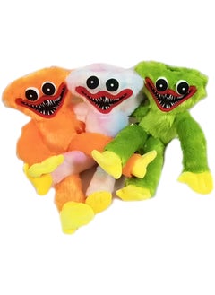 MAGIC VAULT Huggy Wuggy Plush Toy,Poppy Playtime Huggy Wuggy Sausages Monsters Plush Horror Doll Scary and Funny Plush Doll Playing Holiday Decoration Birthday Gift 15.7 inch (Green and Orange)  - Image 3