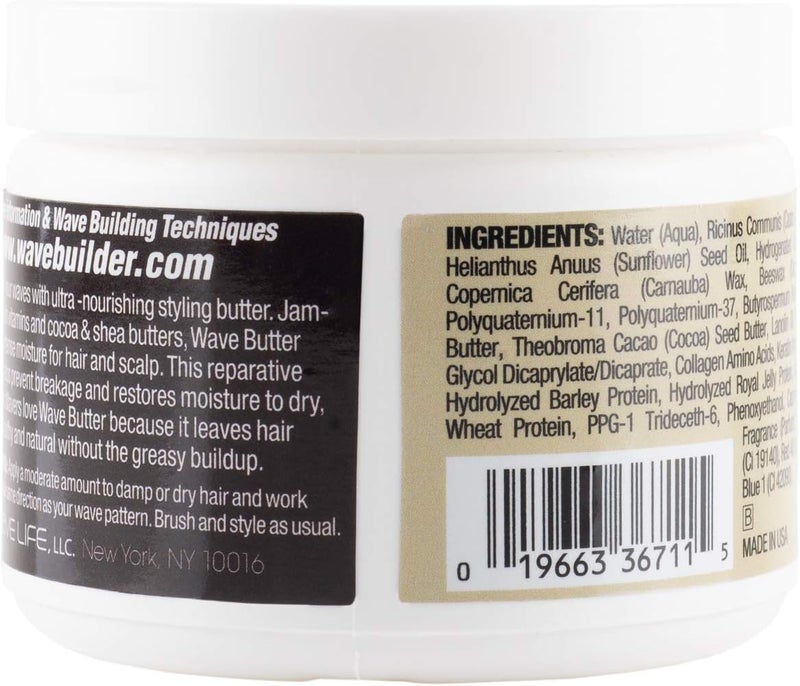 WaveBuilder Cocoa & Shea Wave Butter - Added Moisture and Shine for Hair Waves, 5.1 oz - Image 2
