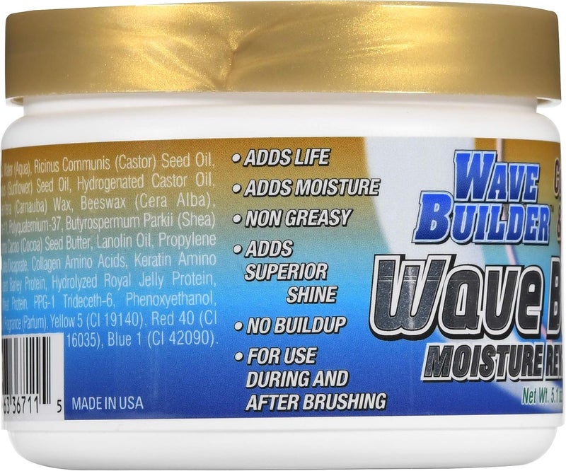WaveBuilder Cocoa & Shea Wave Butter - Added Moisture and Shine for Hair Waves, 5.1 oz - Image 4