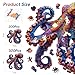 Mys Aurora Octopus Puzzles for Adults 5MM Thick 300 Pieces Wooden Jigsaw Puzzles Unique Shape Puzzle Ocean Wood Puzzles for Adults and Kids Birthday Gifts Family Game 127 x 13 Inch - Image 4