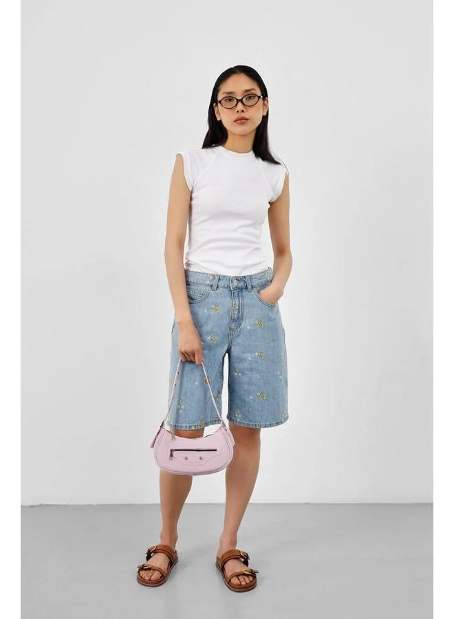 Shule Bags  Sandy 90's Retro Baget Bag Sakura Pink. for Women | Best Price UAE