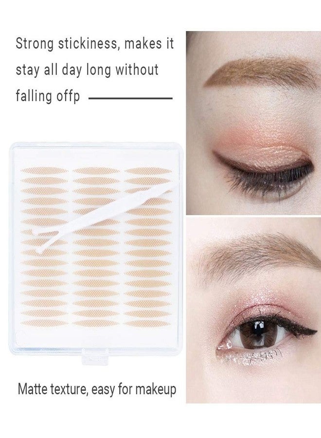 HURRISE Eyelid Tapes Stickers, 72 Pairs Non-Irritating Double Double Eyelid Tape False Eyelashes Allergy Adhesive Eyelid Double Eyelid Stickers For False Lashes Sticker(Transparent) - Image 2