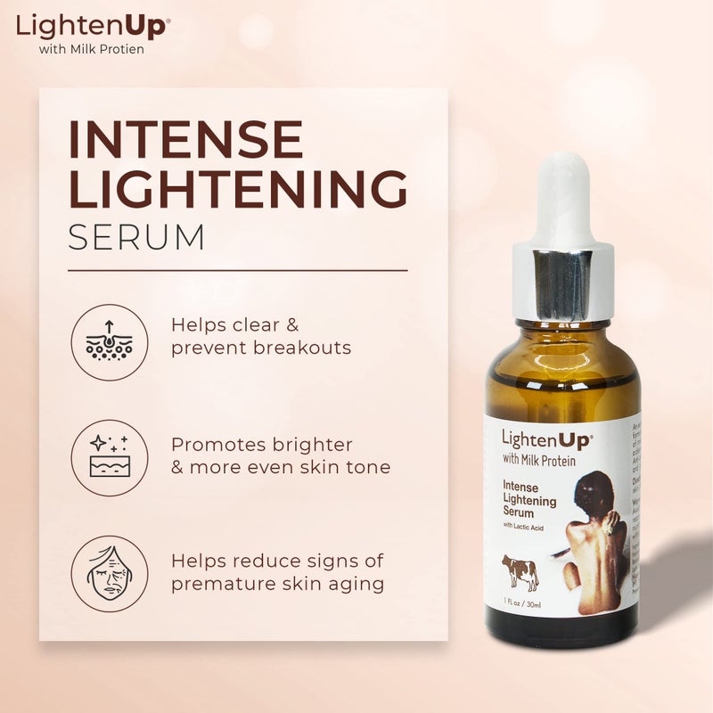 OMIC LIGHTEN-UP سيروم حمض اللاكتيك لتفتيح البشرة - 1 أونصة سائلة / 30 مل - سيروم AHA لتفتيح البشرة، يساعد على توحيد لون البشرة - Image 2