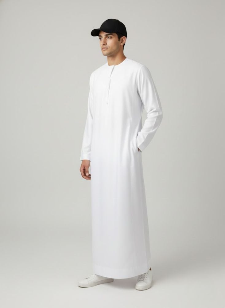 بريميم قبعة بيسبول سوداء كلاسيكية للرجال - قماش خفيف الوزن يسمح بالتهوية، مقاس قابل للتعديل، قبعة مريحة للارتداء اليومي للاستخدام الخارجي والعادي في المملكة العربية السعودية - Image 3