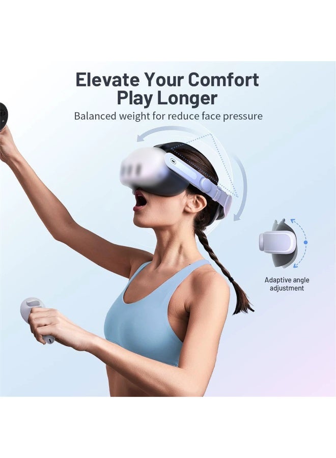 Suitable for Meta quest 3/3S Elite Headband Comfortable Breathable Decompression Soft Simple Adjustable - Image 3