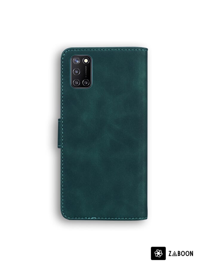 Zaboon Protective Case Cover For OPPO Realme 7I/Realme C17 Skin Feel Pure Color Flip Leather - Image 3