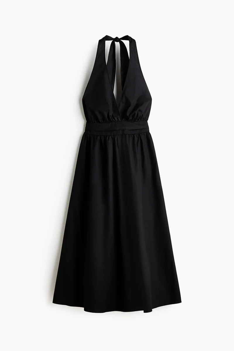 H&M Cotton halterneck dress
