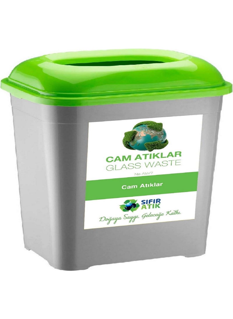 Deembro Zero Waste Bin 50 Lt Recycling Bin Waste Bucket Plastic Large Waste Bin  - Image 5
