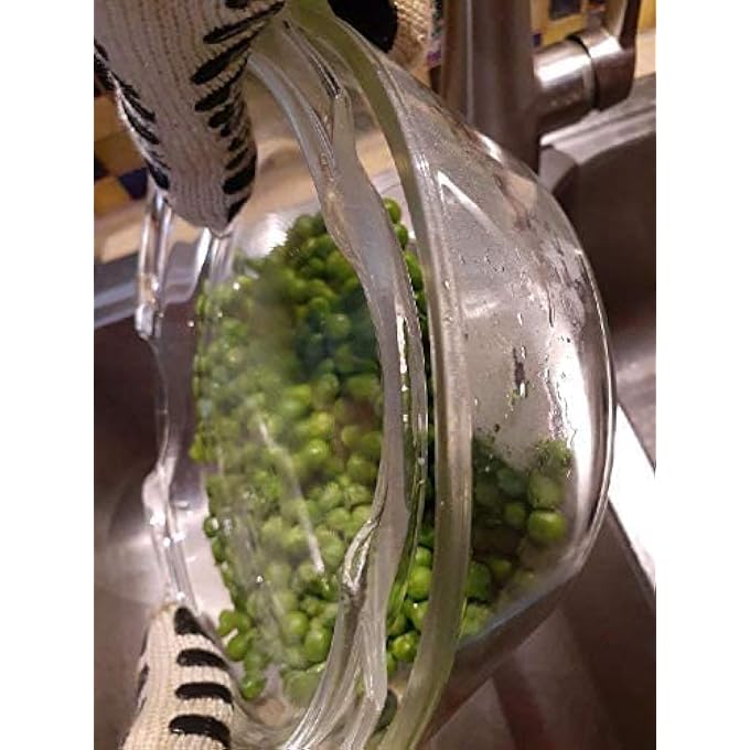 جهاز تبخير الطعام بالميكروويف، جهاز تبخير الخضروات القابل للاستخدام في الميكروويف، آمن للاستخدام في الفرن أيضًا، خالٍ من البلاستيك، خالٍ من مادة BPA، خالٍ من السيليكون - Image 3