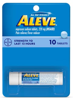 ALEVE Aleve Pain Reliever/Fever Reducer Tablets, 220 mg 10 ea (Pack of 3) 