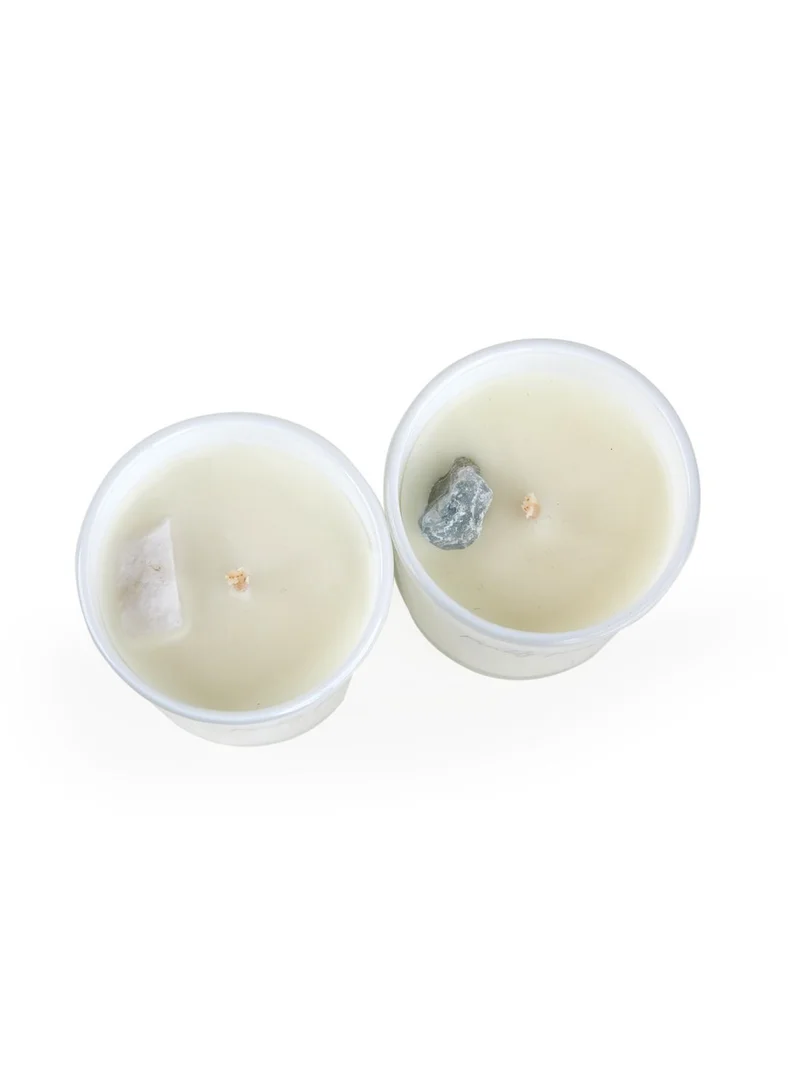 Prickly Pear Full Moon Duo' Crystal Candle Set