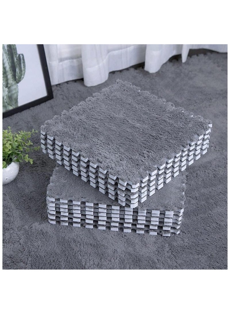 16 Pcs Interlocking Foam Mat Floor Tiles - Ultimate Comfort EVA Foam Padding,Fluffy Protective Floor Tiles for Exercising, Yoga, Home,Camping, Playroom (30 x 30cm) - Image 1
