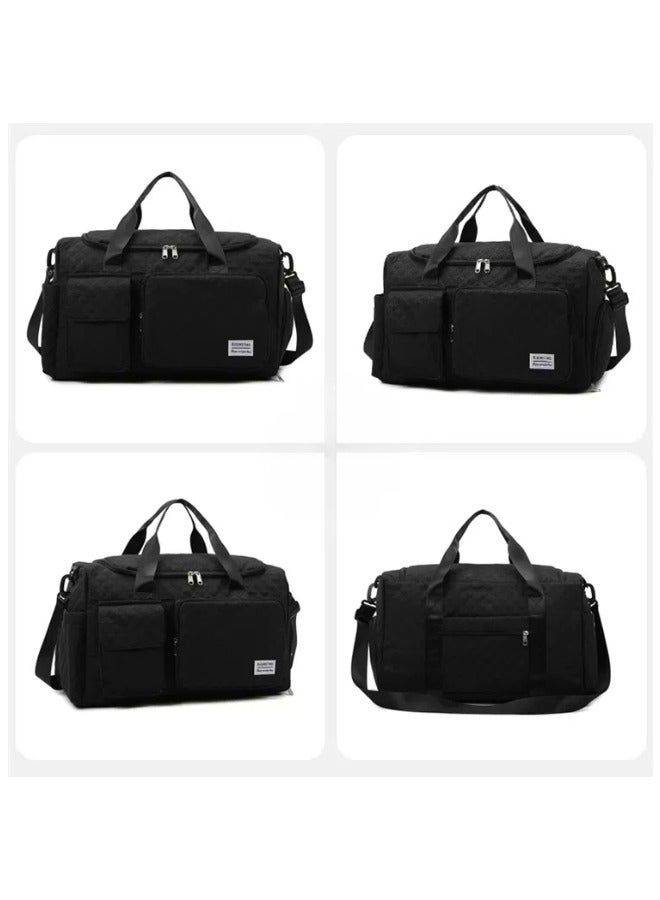 Travel Duffel Bag Shoulder Bag Large Capacity Sports Bag Fashion Waterproof Polyester Multipurpose Luggage Duffle Bag Gym Bag  - Image 2