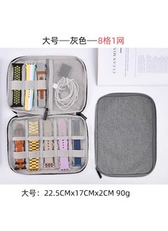 Direct Sale Apple Watch Band Storage Pouch OrganizerMedium gray 22.5x17x2CM Medium gray 22.5x17x2CM